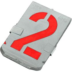 Walkron Zinc stencil numbers 60 mm 1595