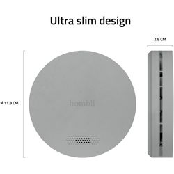 hombli Smart Smoke Detector 2+1 - gray
