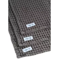 The Organic Company Set di 3 panni per il viso Big Waffle 24x40cm argilla in cotone biologico