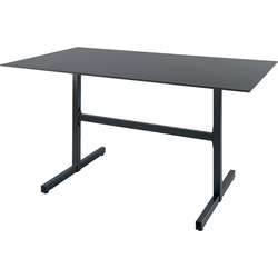 Schaffner Fiberglass Table Basel 160x90 - Graphite - Graphite
