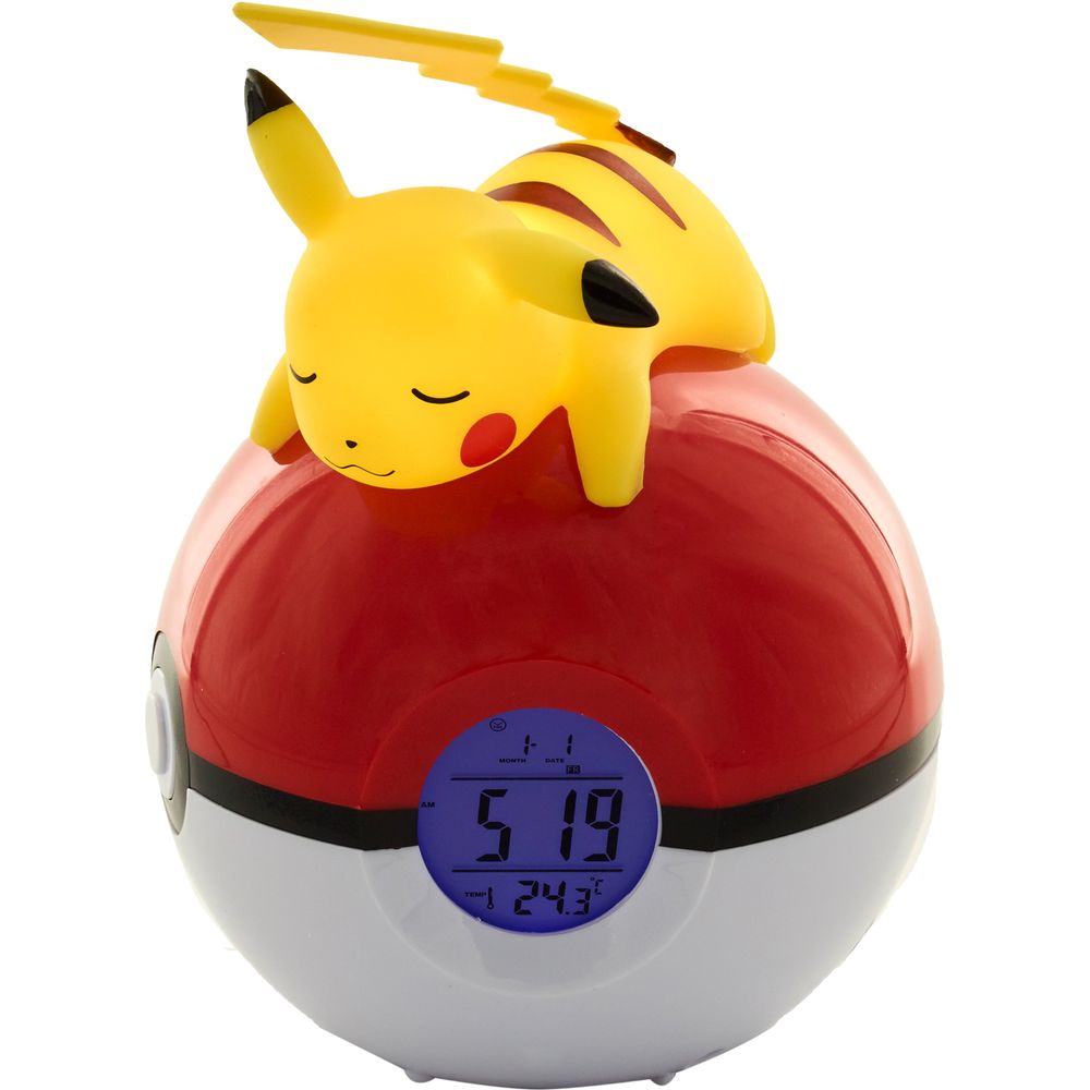 Pokémon Radio Sveglia Digitale Pikachu Lampada LED - Teknofun