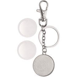 Glorex Key ring cabochon double-sided, Ø 32 mm