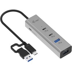 i-tec Hub USB Universale 2x USB-C + 2x USB-A con connessione + PD 85 W