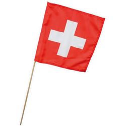 Weco Swiss flag banner 30x30cm made of fabric