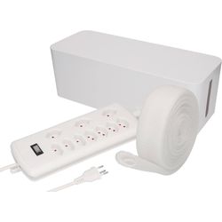 Max Hauri Kabelbox mit Steckerleiste 7x T13, 3x Typ11 Weiss