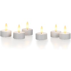 STT LED Tea Light Set 6-Pack 3.7 cm, White