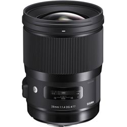 Sigma Fixed focal length 28mm f / 1.4 DG HSM Type Sony-FE