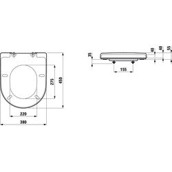 Laufen Sedile della toilette Pro con coperchio con chiusura ammortizzata