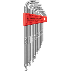 PB Swiss Tools Hex key L-wrench set PB 3212 CBB with holder up to size 10