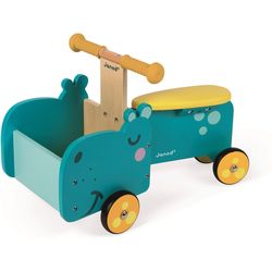 Janod Wheel hippo with movable front part 57.6x31x37cm