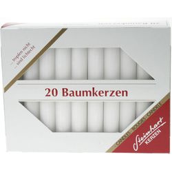 Steinhart Candele per albero 100x13mm 02333-01 bianche 20 pezzi