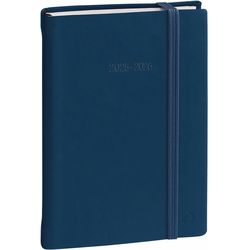 Quo-vadis Eurotext agenda Silk 25/26 1281593Q 1T/1S 12M blue ML 12x17cm