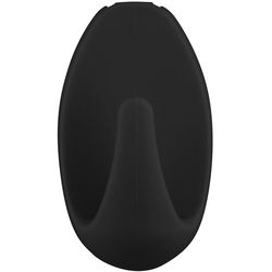 TESA Powerstrips Small Oval Adhesive Hooks, Black