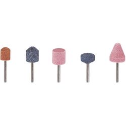 Wolfcraft Ceram. Set di dischi abrasivi 5 pezzi, albero 3 mm