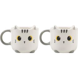I-total Set di 2 tazze da espresso XL2520D White Cat