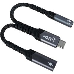onit Adattatore audio digitale Premium da USB-C a jack da 3,5 mm/USB-C