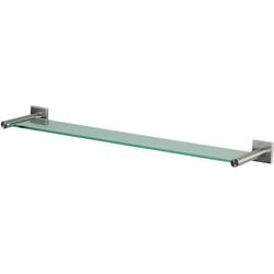 Spirella Nyo-Steel Brushed 60cm Glass Shelf