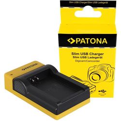 Patona Ladegerät Slim Micro-USB zu Canon LP-E12 EOS M