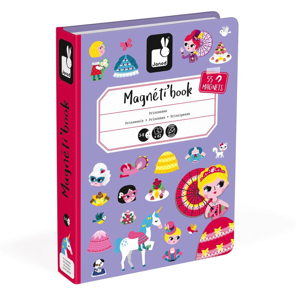 Janod Magnetic Book Princess 55 Magnets e 7 Cards - acquista su