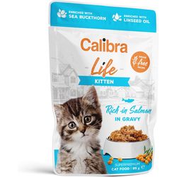 Calibra Wet food Life Kitten salmon in sauce 28x 85 g