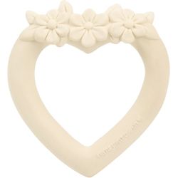 Allc Teething Ring 9x10x2cm TRSHWH17 Heart cream