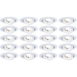 Paulmann Faretto LED set da 20 pezzi orientabile rotondo 82 mm