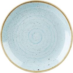 Churchill Stonecast Duck Egg Blue Coupe plate flat 26cm