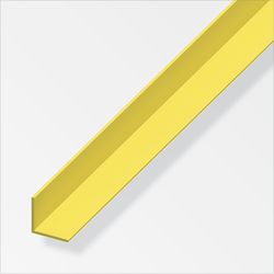 Alfer Angle solid 1 m brass a=20 mm, b=20 mm, c=1.5 mm