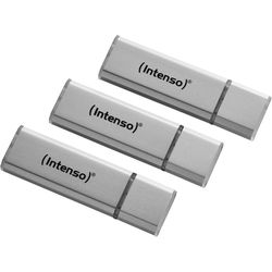 Intenso Chiavetta USB-A ad alta velocità/ 3x16GB Argento