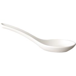 Finger food spoon, approx. 13.5 x 4.5 cm, white