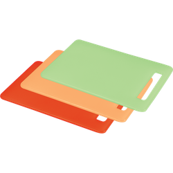 Metaltex Tagliere con manico Set di 2 pezzi in plastica 25x15 cm