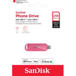 SanDisk Disque dur USB-C 256 Go rose