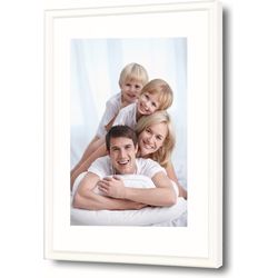 Debex Cornice 30x40cm 725001300400 vetro artistico, bianco