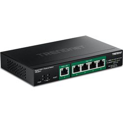TRENDNET TPE-B541 Gigabit PoE++ Powered 5-Port Managed Switch PoE Passthrough