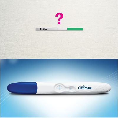 Clearblue schwangerschaftstest mit verfärbender spitze Bild 5