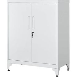 Songmics Metal storage cabinet 40 x 80 x 90 cm, White