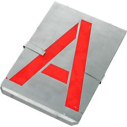 Walkron Zinc template letter 200mm 1590