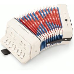 NewClassicToys Accordion white with music book
