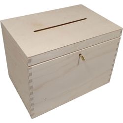 Playwood Holz-Umschlagbox mit Schloss
