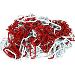Meister Barrier chain steel red-white 3.4x38x12mm, 10m