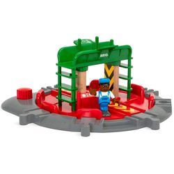 BRIO Railway locomotive turntable with control bridge