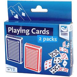 Playing card set 2 packs 2x12.2cm, age 5+
