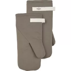 The Organic Company Guanti da forno 15x31cm argilla in cotone biologico