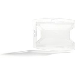 Durable reXycle ID card holders for 2 cards, 10 pieces, transparent