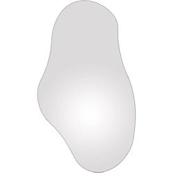 Esmée Mirror Wavy 44 x 80 cm, Silver