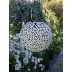 STT Lanterna Solar Antic Ball Rosy, Ø 30 cm, bianco opaco