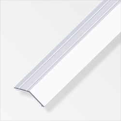 Alfer Parquet leveling aluminum 1 m AE silver, self-adhesive a=34 mm, b=8 mm