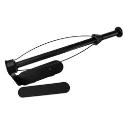 Silwy Supporto per rotoli da cucina magnetico con barra in metallo nera