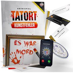 Crime Cases Party Game Crime Scene Art Error-DE-