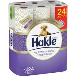 Hakle Toilet Paper 4161804 Pampering Cleanliness 24 Rolls.